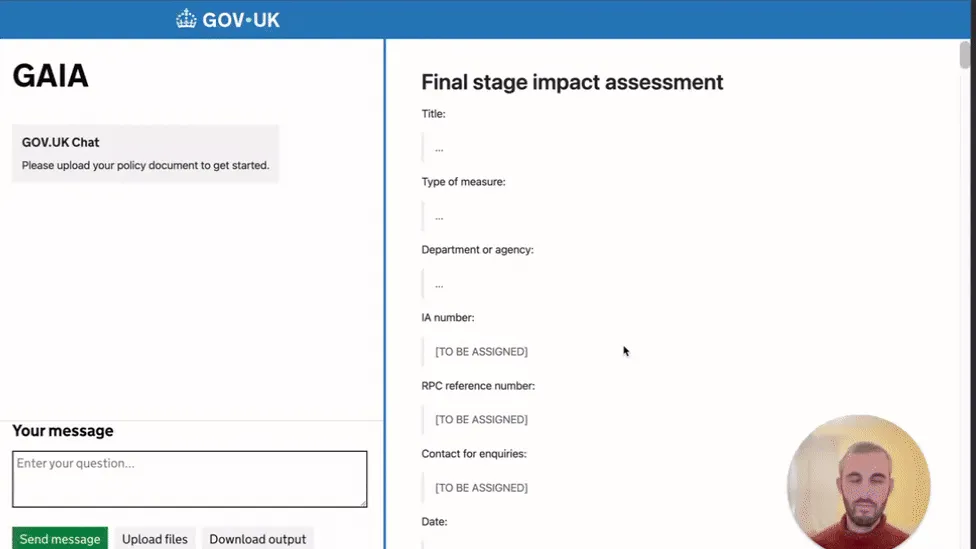 The Chartreuse AI platform drafting a final-stage impact assessment